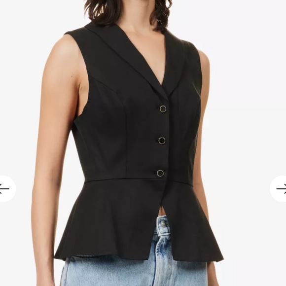 Reformation Tops - REFORMATION Oakley shawl-lapel woven vest